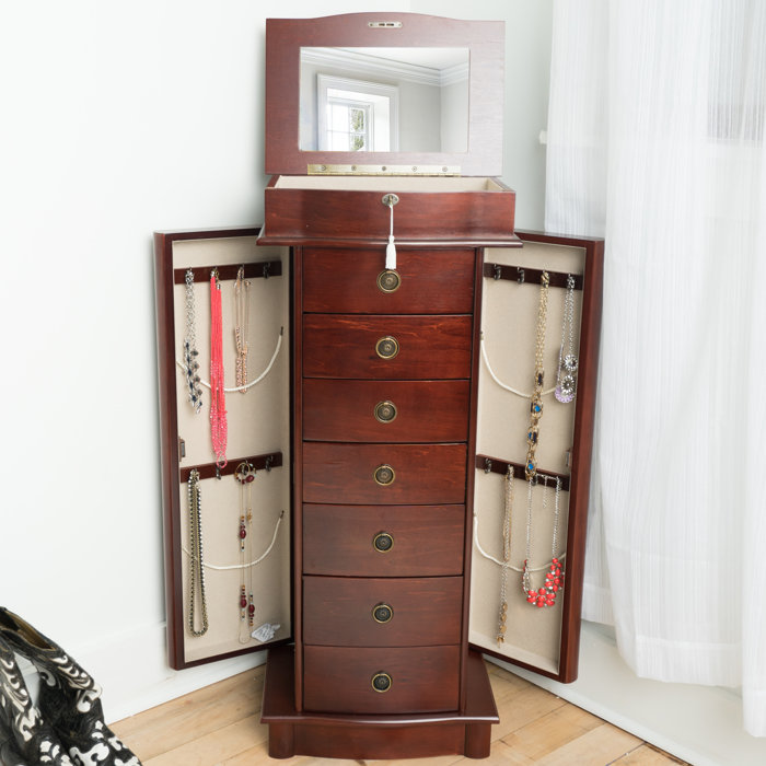 Alcott Hill® Argueta 15.5'' Wide Freestanding Jewelry Armoire with